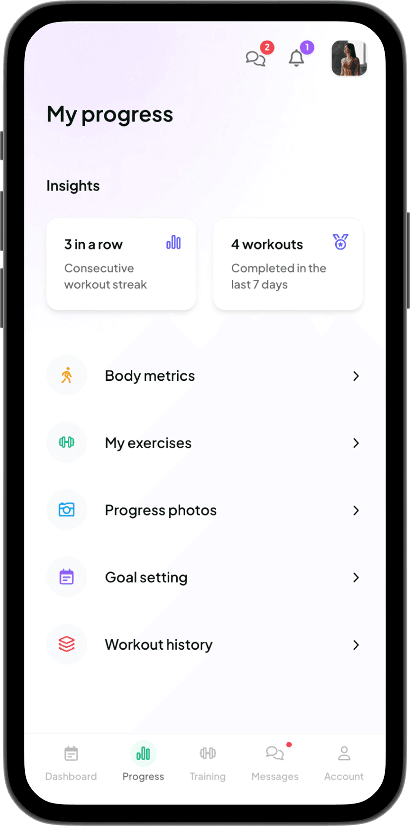 Body metrics monitoring