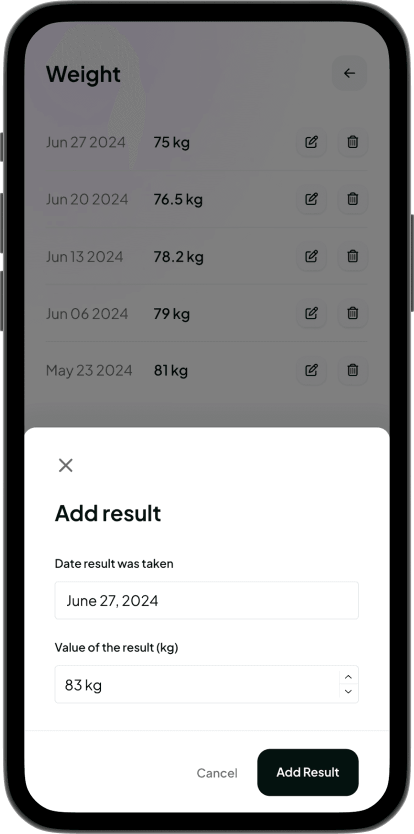 Body metrics monitoring