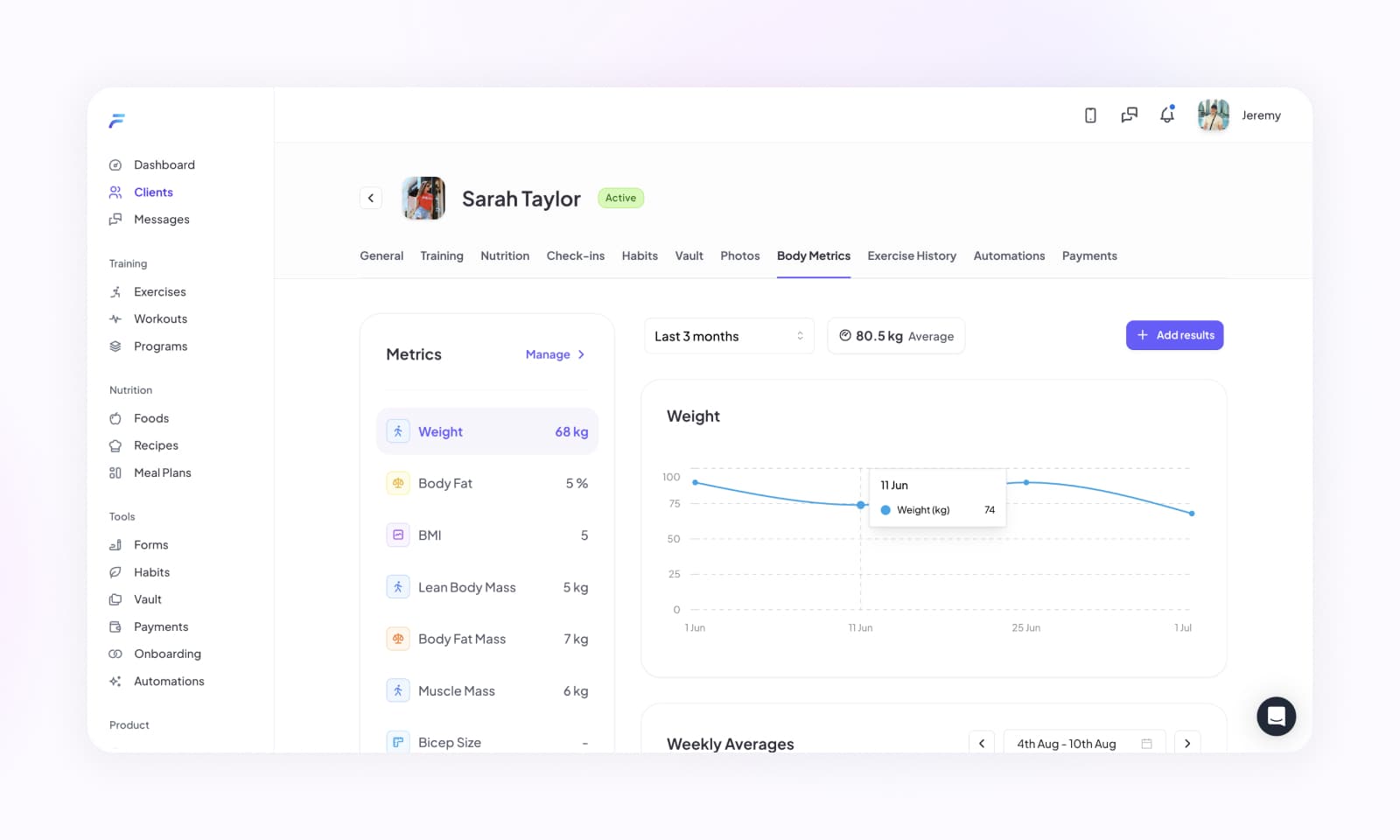 The entries for Weight on a graph